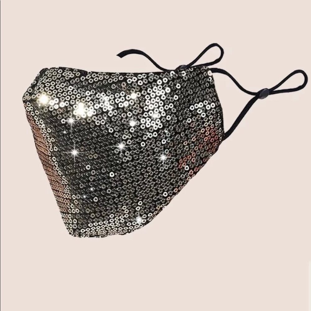Sequin face mask